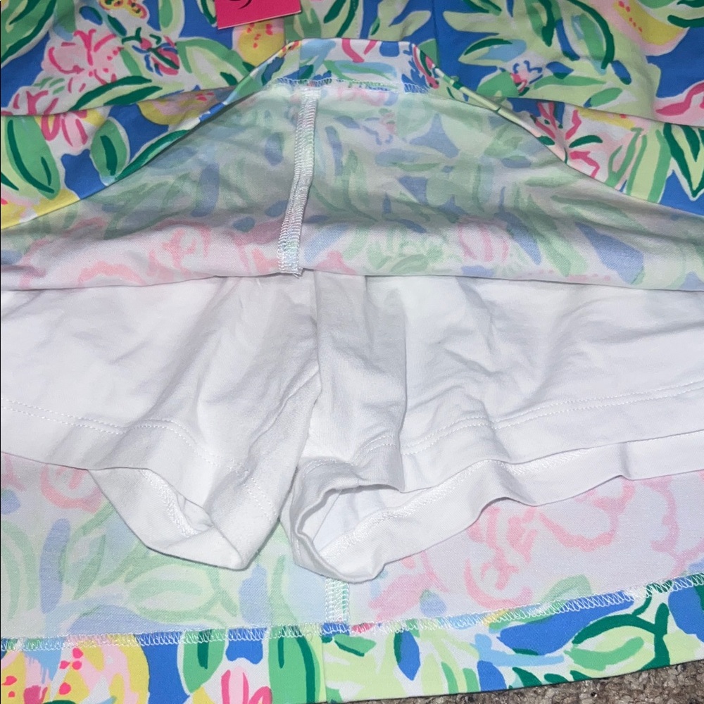 Lilly Pulitzer Vibrant Floral Mini Skirt - Pink, Blue, Green - Picture 4 of 5